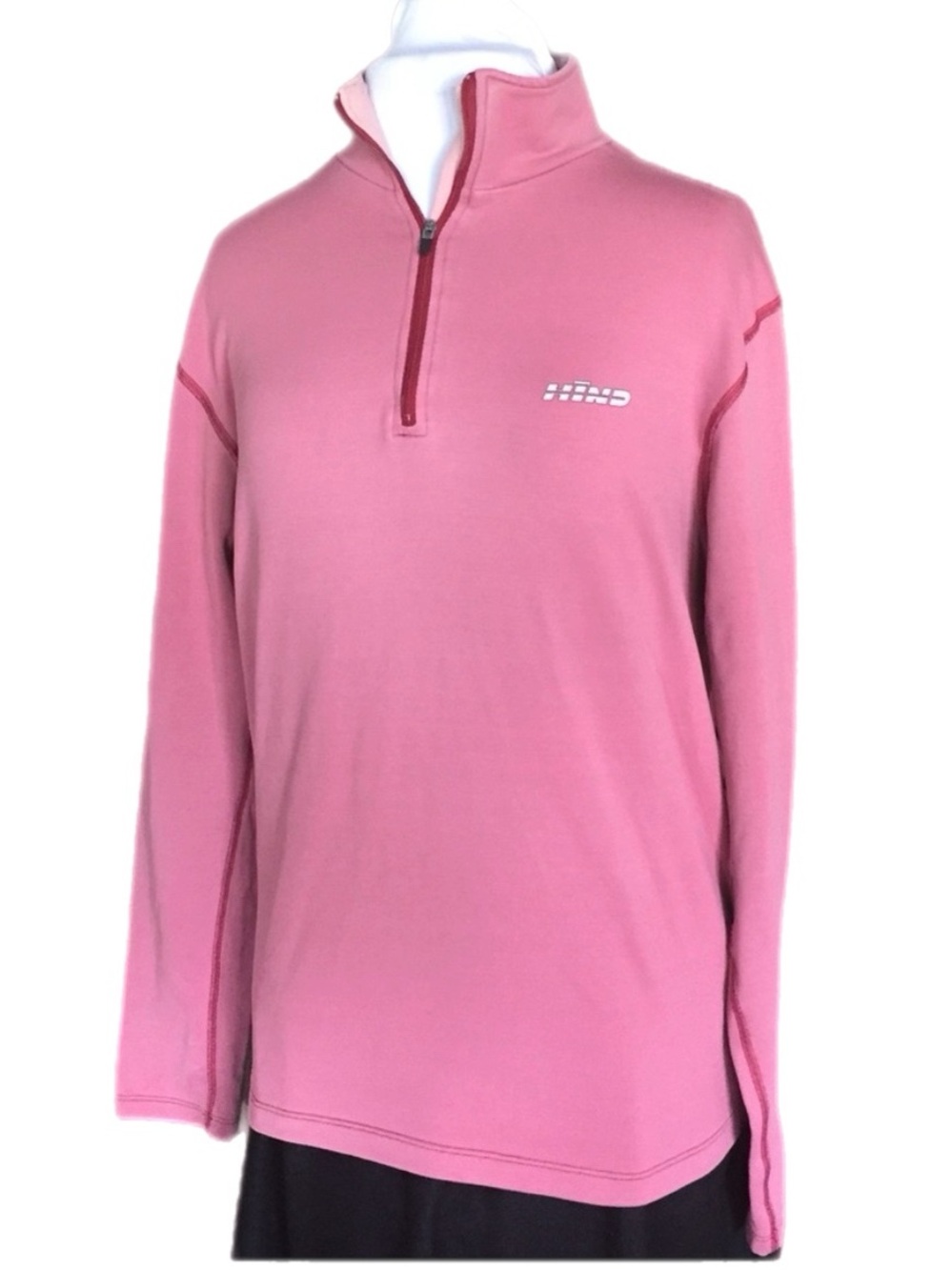 Y2K Vintage Dusty Rose Hind Running/Athletic Long Sleeve Shirt ~ 40” PTP